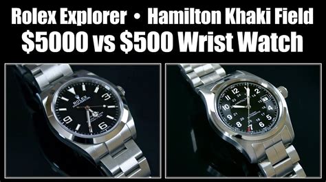 hamilton khaki field vs rolex explorer|rolex explorer tolerances.